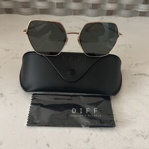 Gold and Black Sunglasses